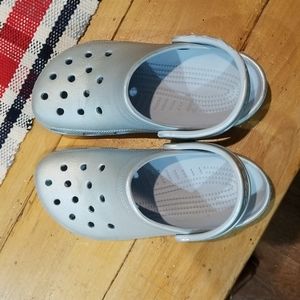 Silver Crocs